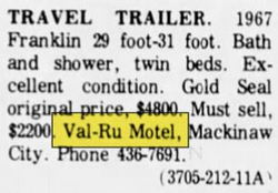 Val-Ru Motel (Andersons Inn) - Jul 1972 Ad (newer photo)